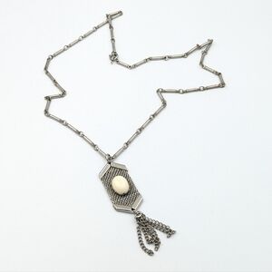 Vintage signed Celebrity Ny Mesh Tassel Necklace chain